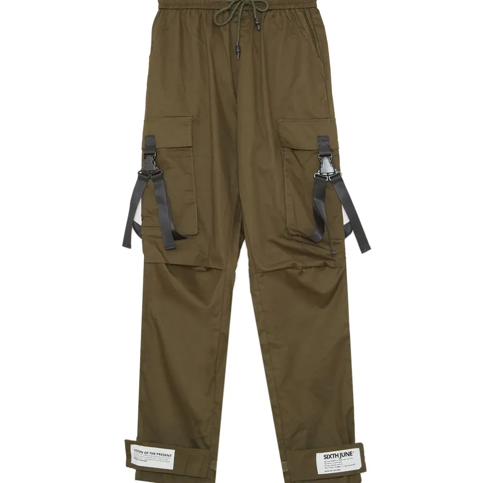 Pantalon Cargo Sangles Kaki