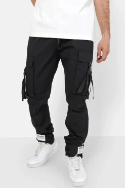 Pantalon Cargo Sangles Noir