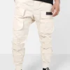 Pantalon Cargo Tactique Large Beige Clair