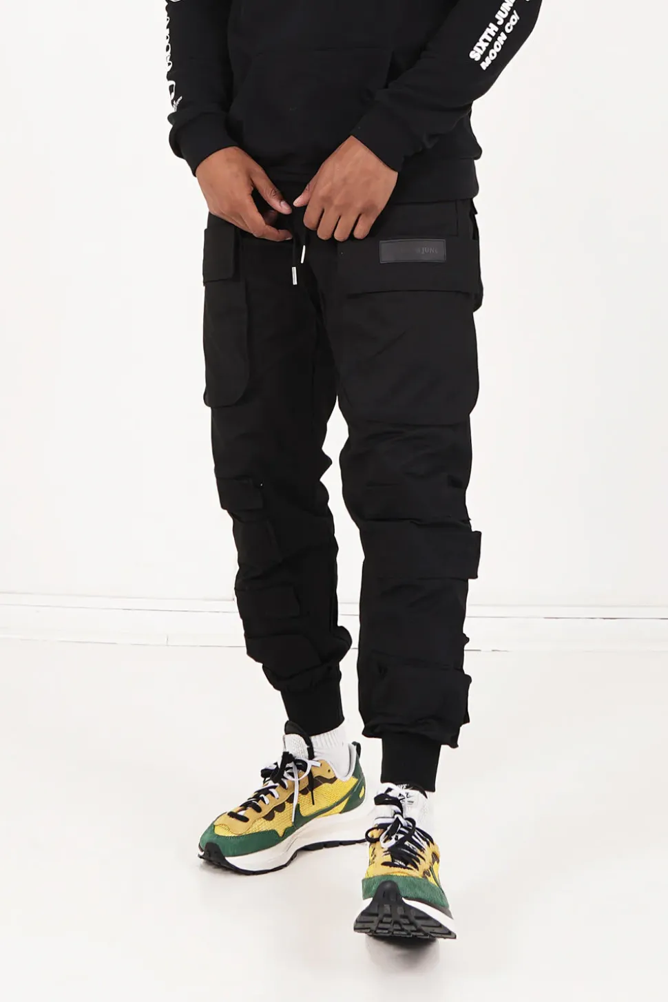 Pantalon Cargo Tactique Large Noir