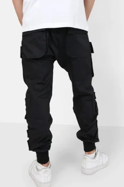 Pantalon Cargo Tactique Large Noir
