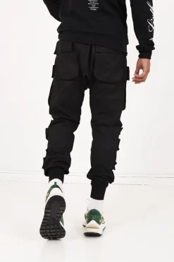 Pantalon Cargo Tactique Large Noir