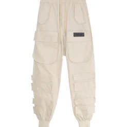 Pantalon Cargo Tactique Large Beige Clair