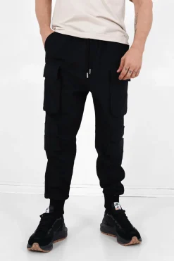 Pantalon Cargo Tactique Poches Noir