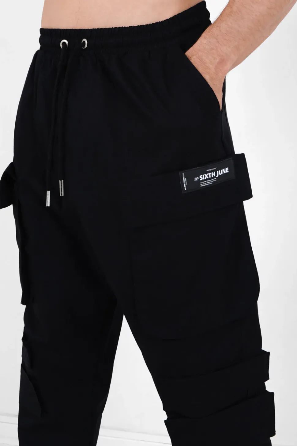 Pantalon Cargo Tactique Poches Noir