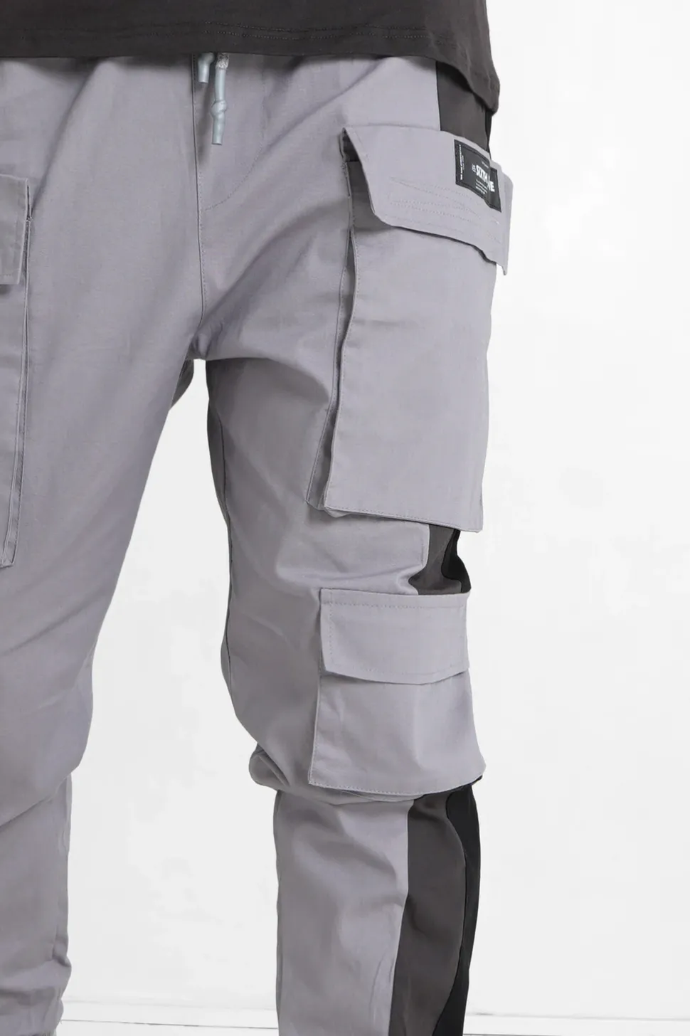 Pantalon Cargo Tricolore Gris