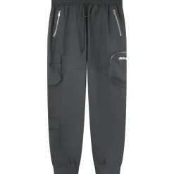 Pantalon Cargo Zip Gris Fonce