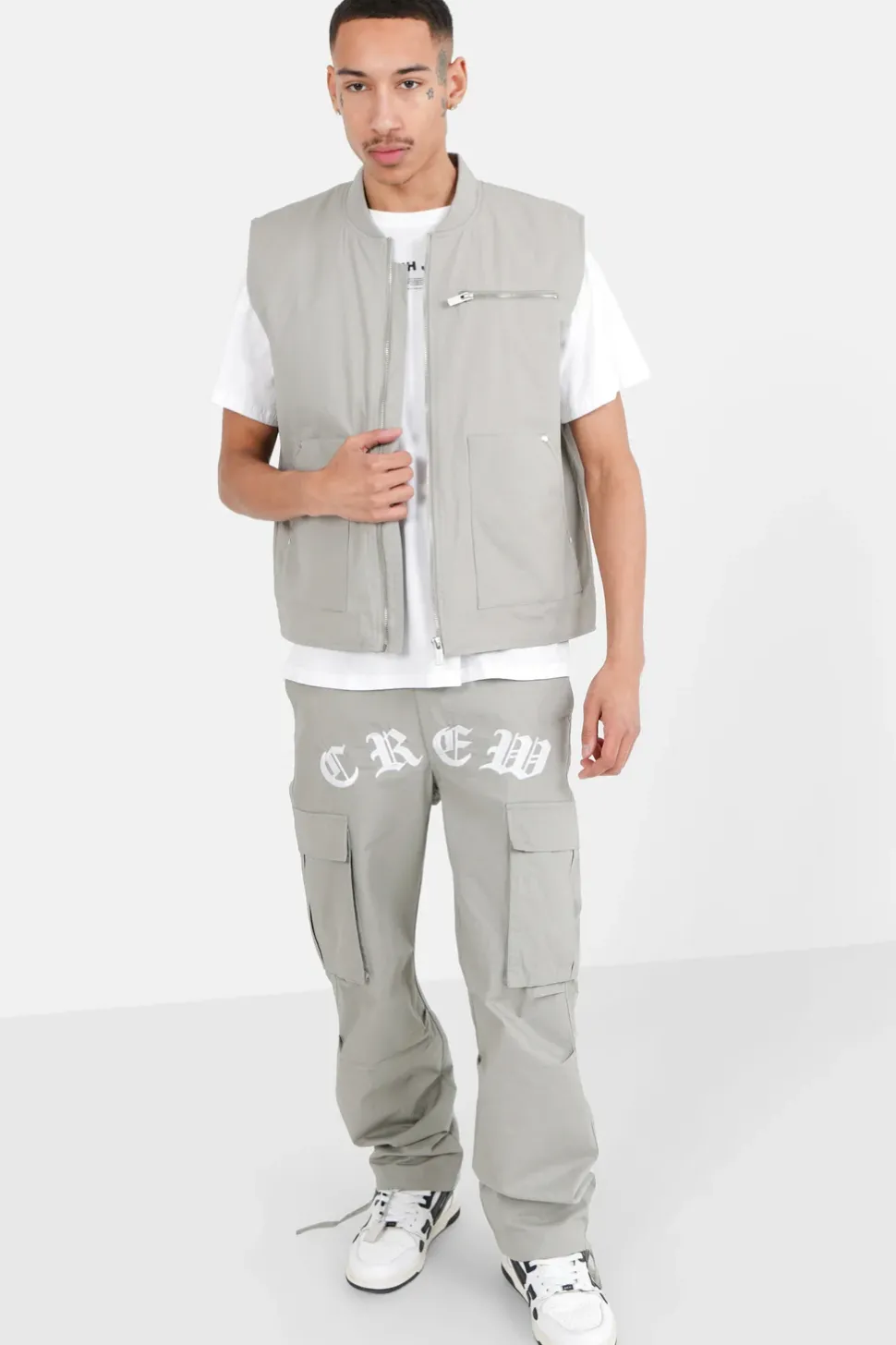 Pantalon Crew Resistant Gris Clair