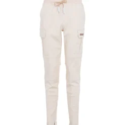 Pantalon Droit Poches Cargo Beige