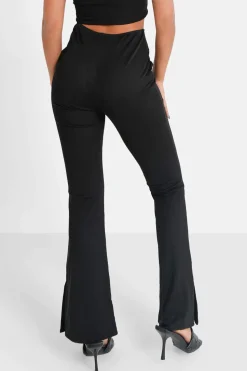 Pantalon Flare Bijoux Noir
