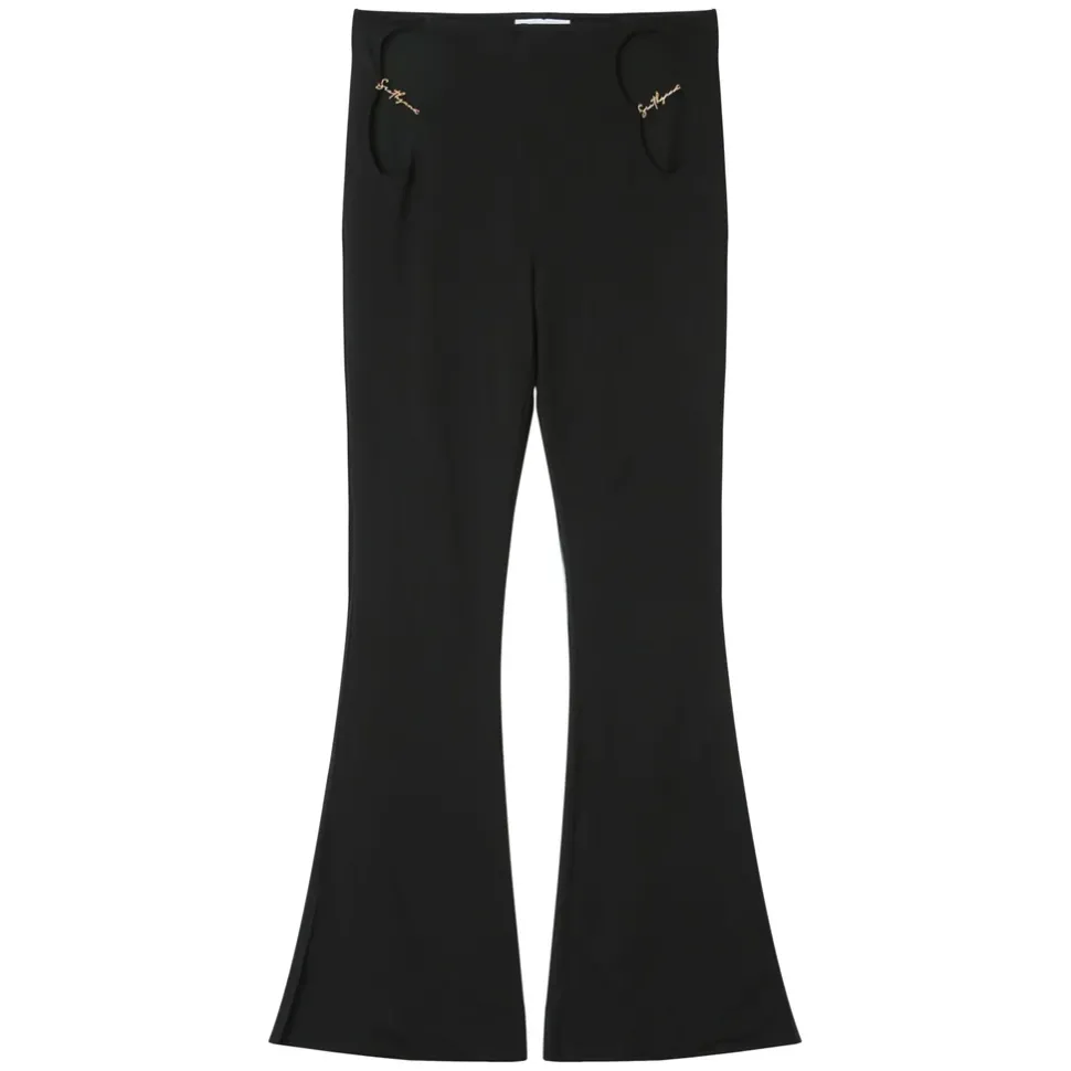 Pantalon Flare Bijoux Noir