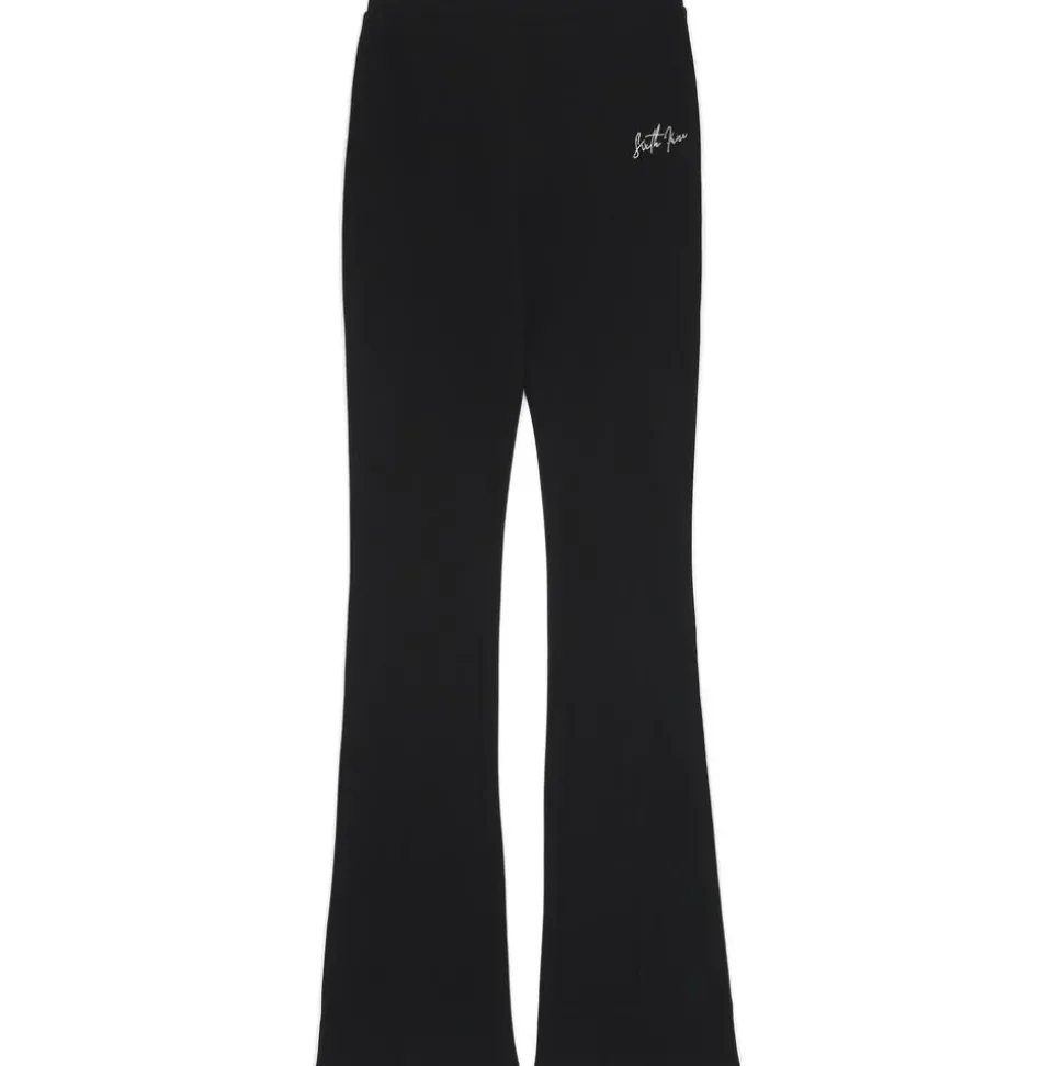 Pantalon Flare Fente Noir