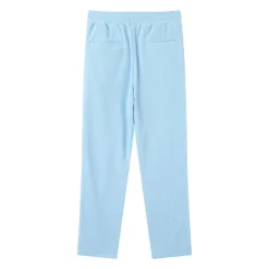 Pantalon Fluide Plisse Bleu Clair