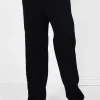 Pantalon Gaufre Droit Noir