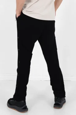 Pantalon Jogging Boutons Noir