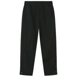 Pantalon Leger Boutons Broderie Noir