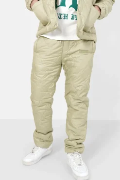 Pantalon Matelasse Vague Vert Kaki