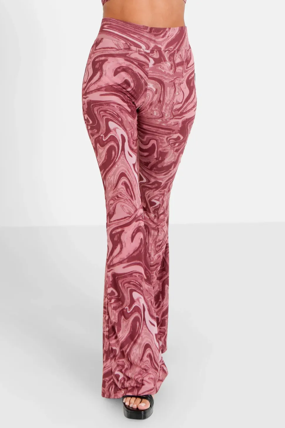 Pantalon Mesh Flare Encore Rose