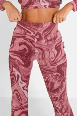 Pantalon Mesh Flare Encore Rose
