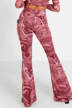 Pantalon Mesh Flare Encore Rose
