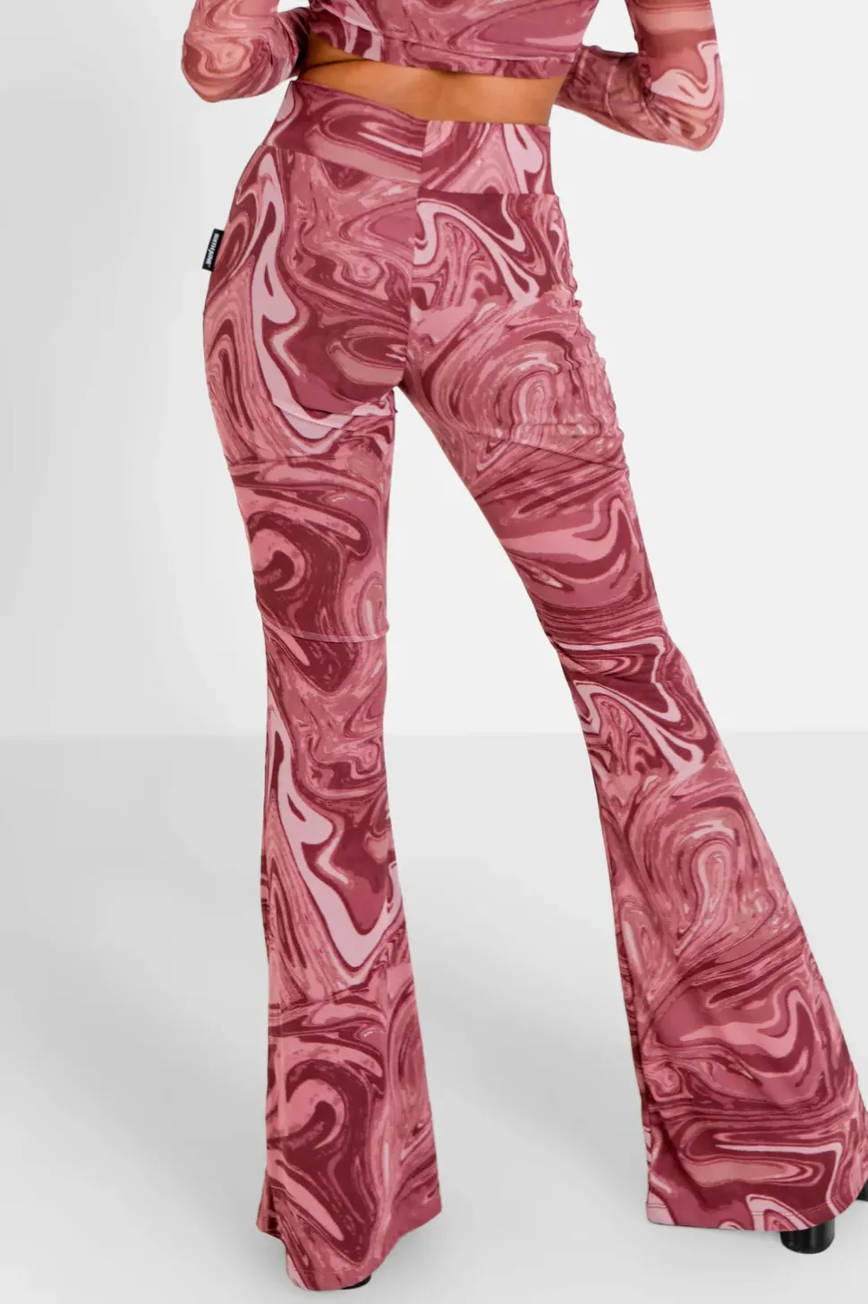 Pantalon Mesh Flare Encore Rose
