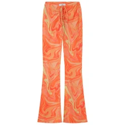 Pantalon Mesh Flare Encre Orange