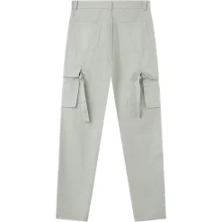 Pantalon Poches Cargo Gris