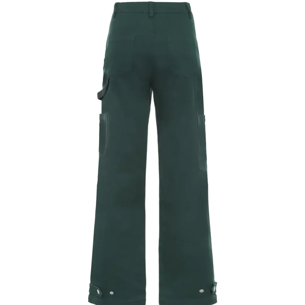Pantalon Poches Cargo Vert Fonce