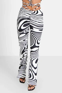 Pantalon Psychedelique Cordons Noir