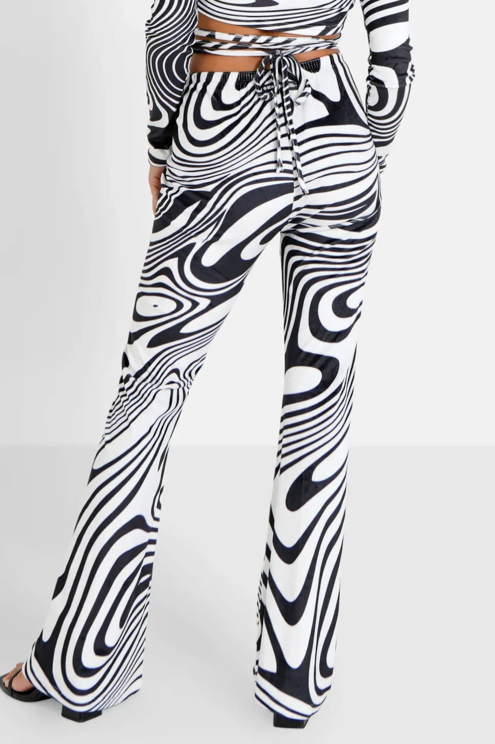 Pantalon Psychedelique Cordons Noir