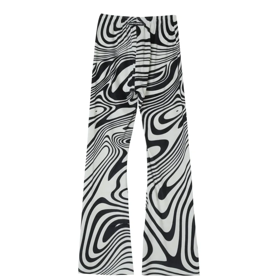 Pantalon Psychedelique Cordons Noir