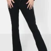 Pantalon Texture Evase Noir