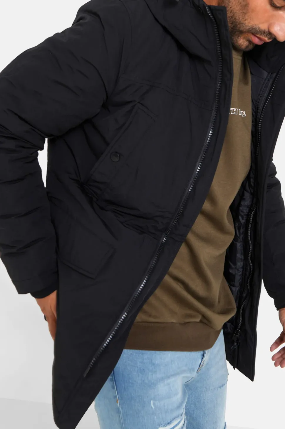 Parka Capuche Noir