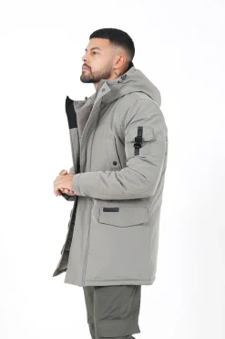 Parka Capuche Vert Kaki
