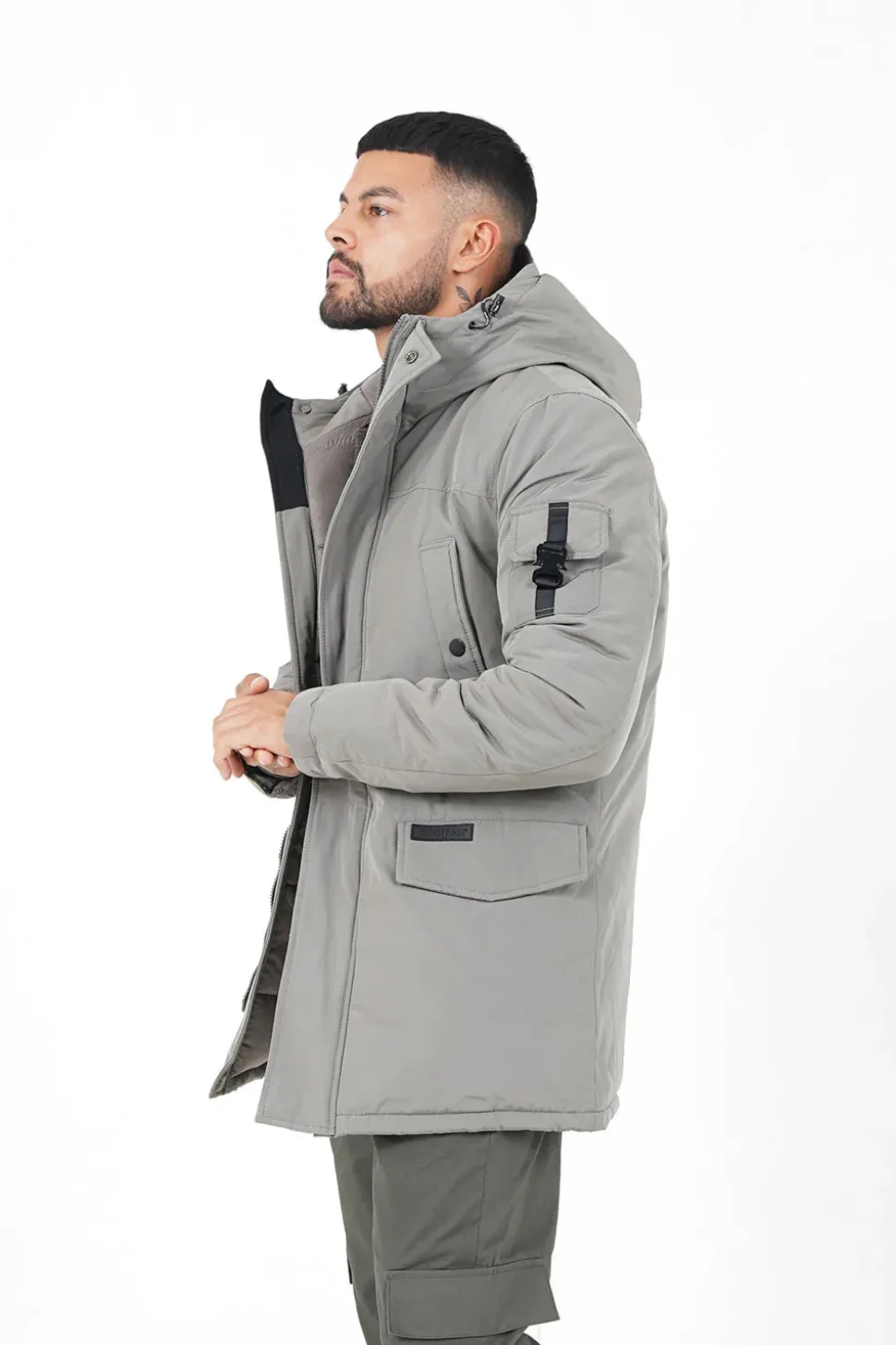 Parka Capuche Vert Kaki