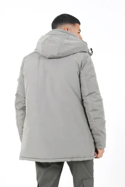 Parka Capuche Vert Kaki