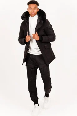 Parka Fourrure Deperlante Noir