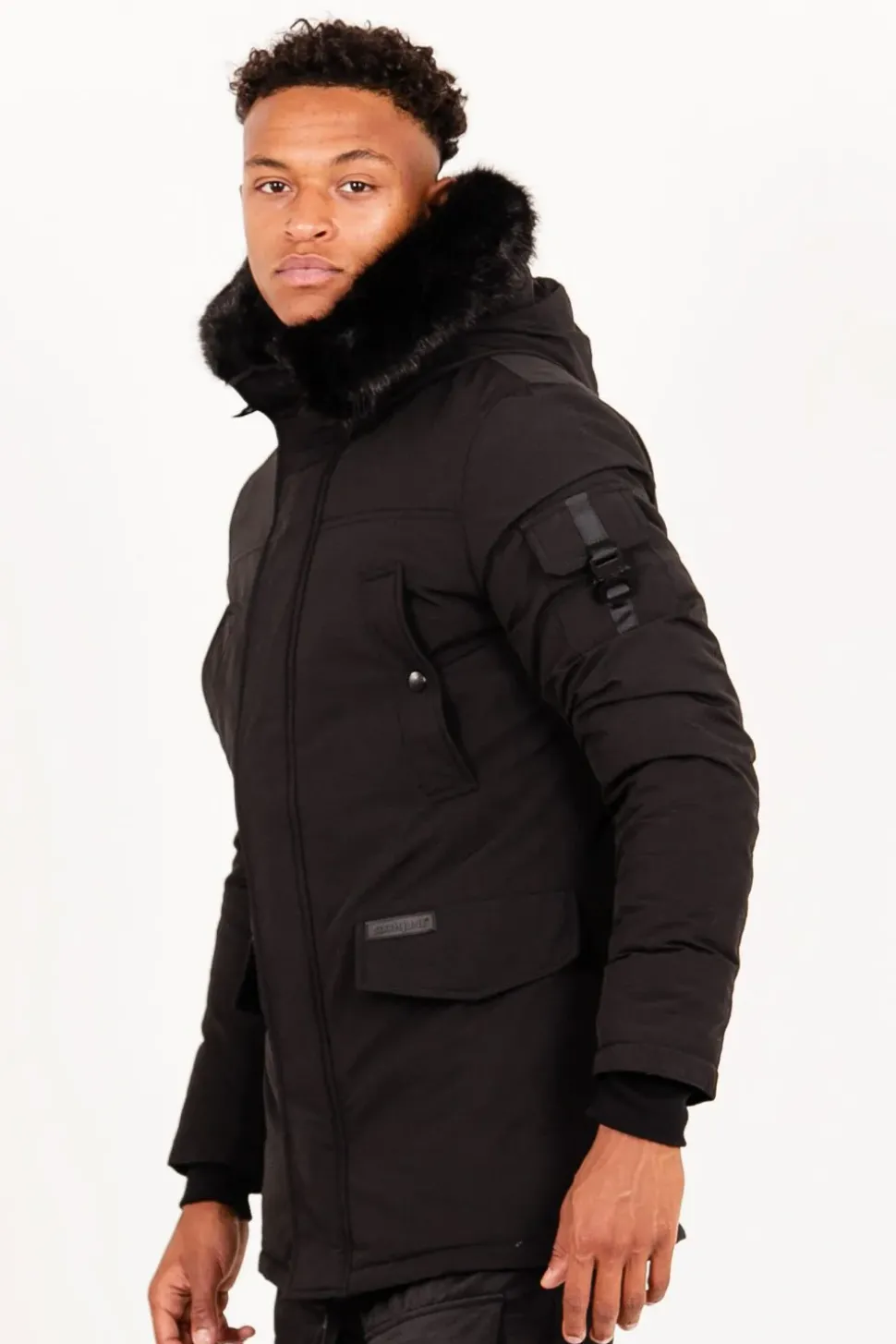 Parka Fourrure Deperlante Noir
