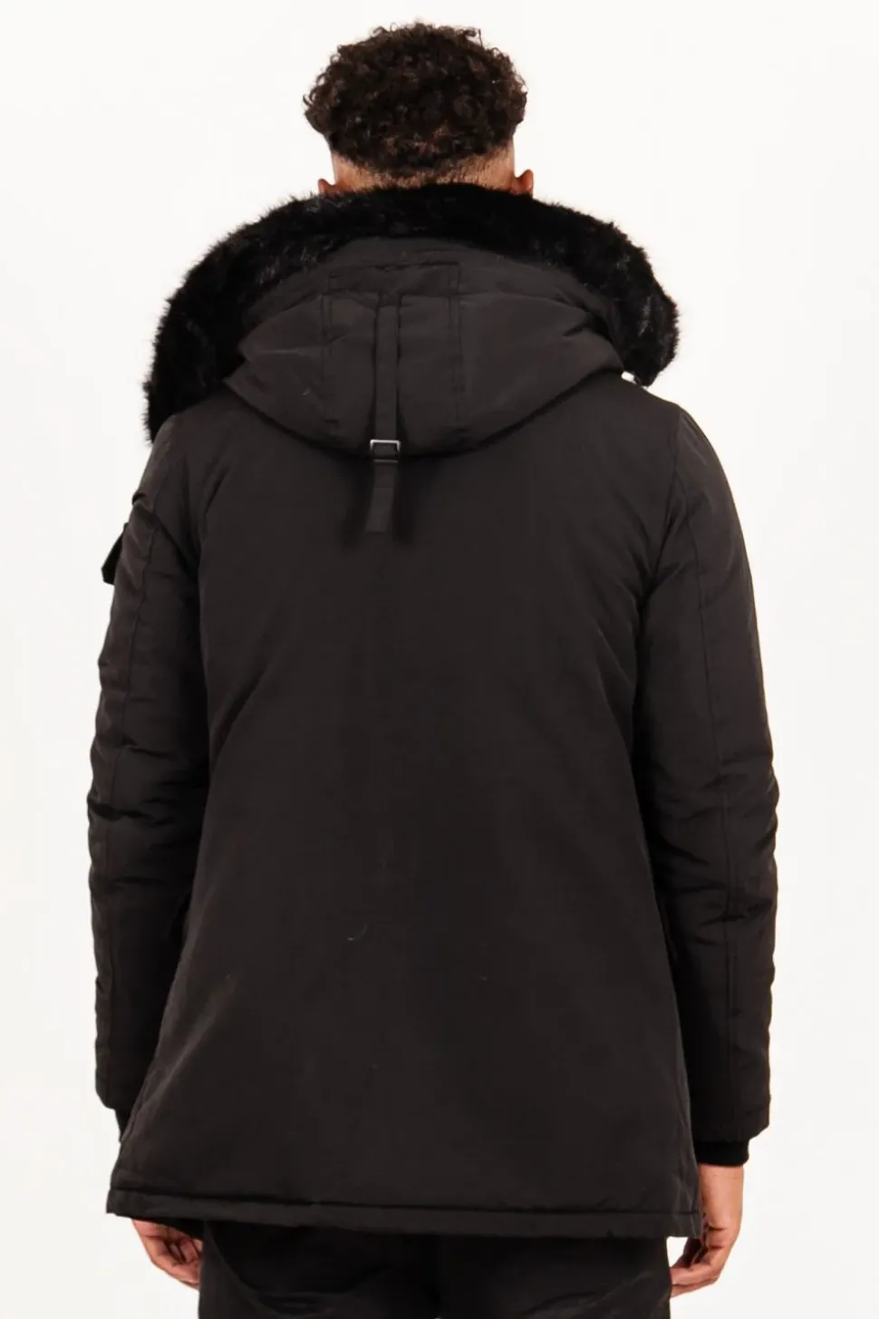 Parka Fourrure Deperlante Noir