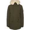Parka Fourrure Deperlante Vert