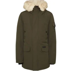 Parka Fourrure Deperlante Vert