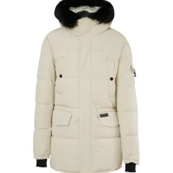 Parka Fourrure Deperlante Beige