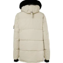 Parka Fourrure Deperlante Beige