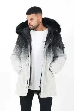 Parka Laine Tie Dye Noir
