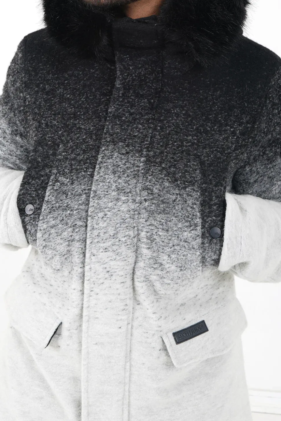 Parka Laine Tie Dye Noir