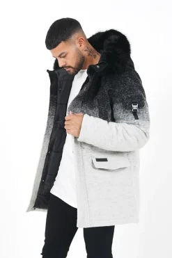 Parka Laine Tie Dye Noir