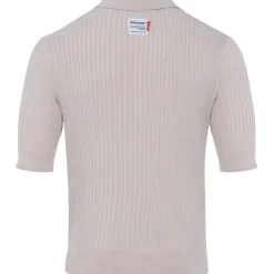 Polo Cotele Manches Courtes Beige