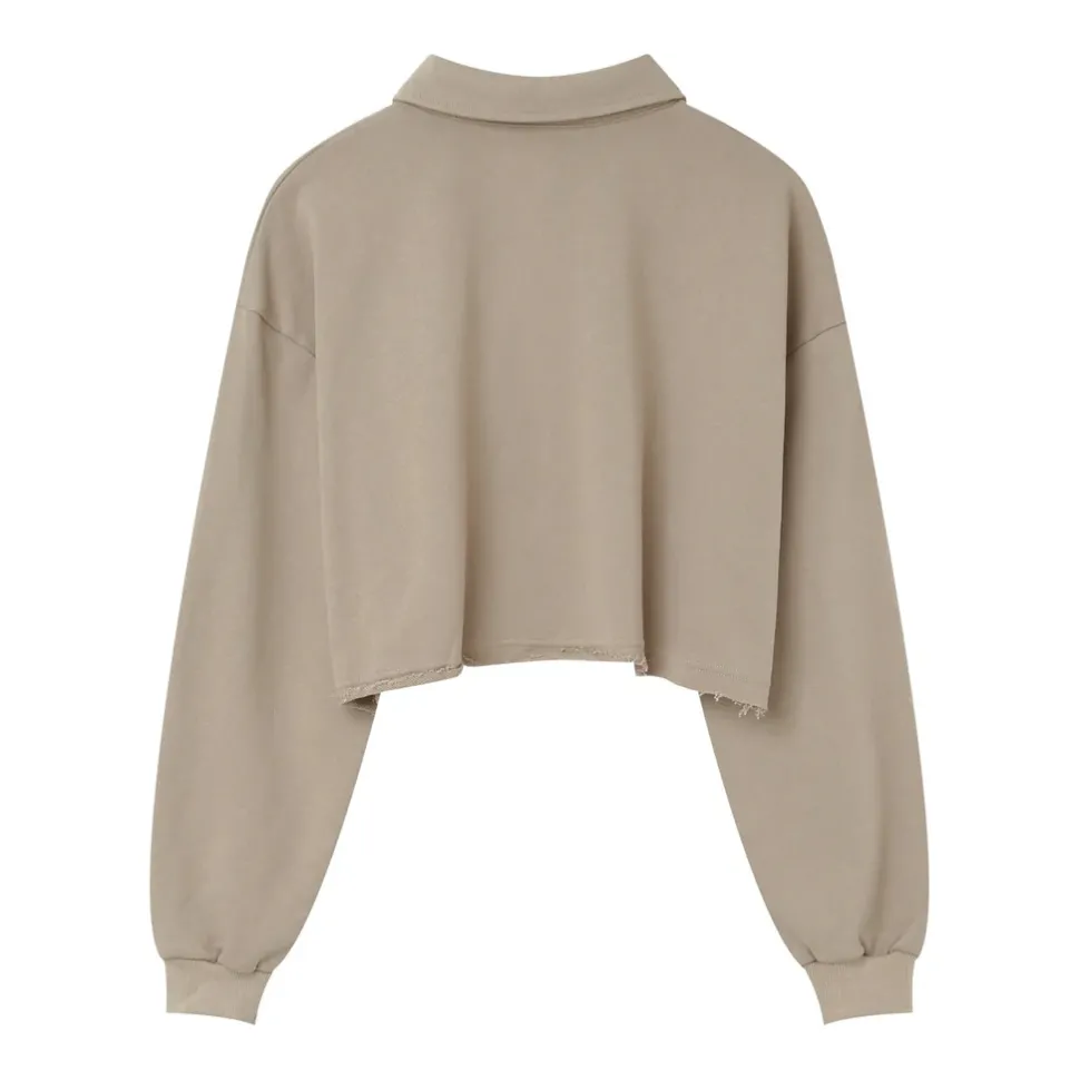 Polo Court Logo Brode Beige