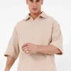 Polo Gaufre Oversize Beige