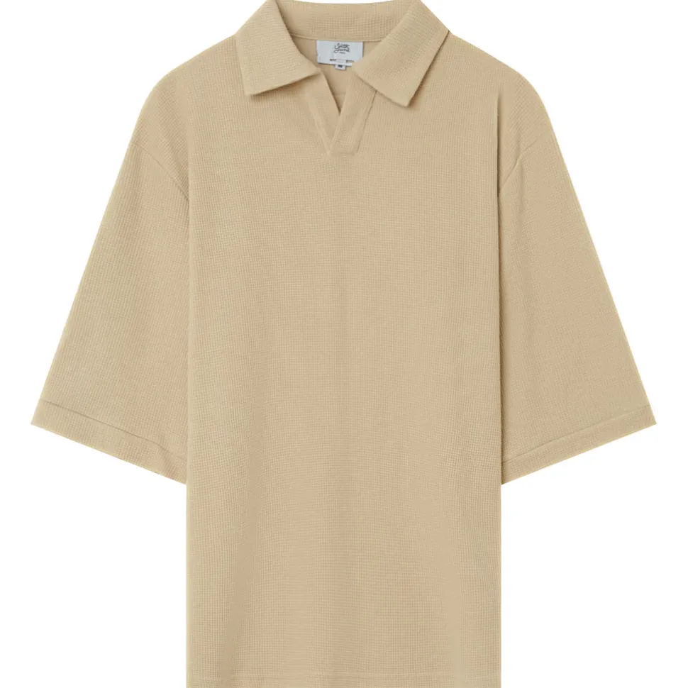 Polo Gaufre Oversize Beige